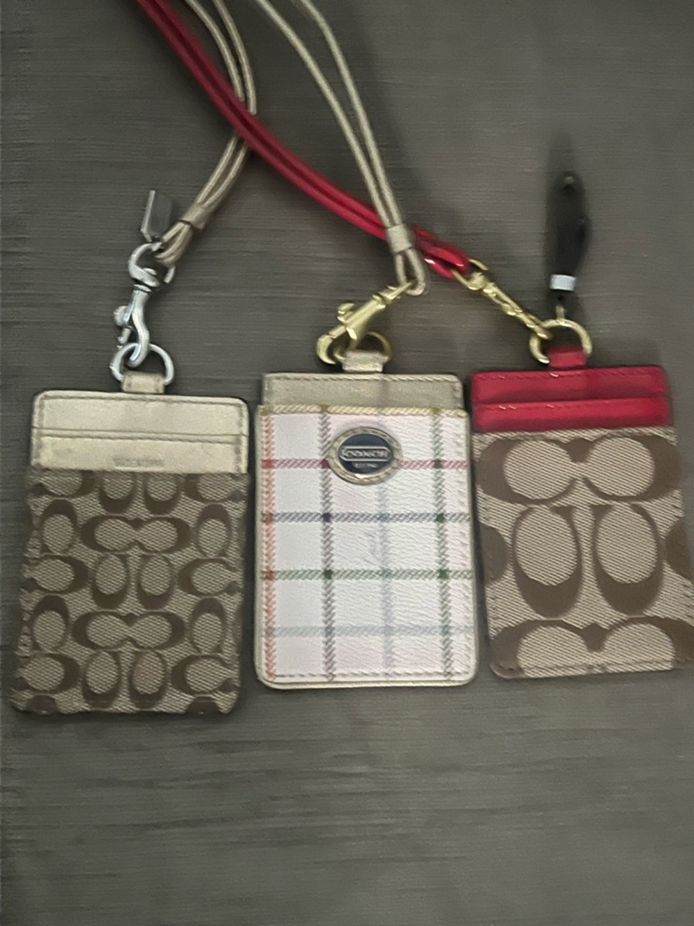 Coach ID Lanyard In Signature Canvas 2 Excellent condition sold sep